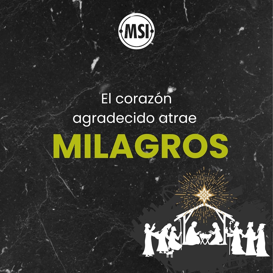 El corazón agradecido atrae milagros